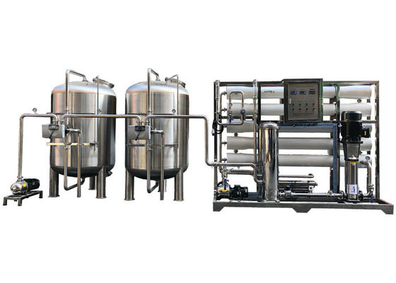 Stainless Steel 304/316 Desalinasi Tanaman Sistem Pengolahan Air Minum Kampus Sekolah Filter Air Reverse Osmosis